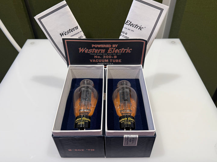 Western Electric 300B Vacuum Tubes Match Pair NOS Tested Spec 87/58 87/58 SN.0752 0752