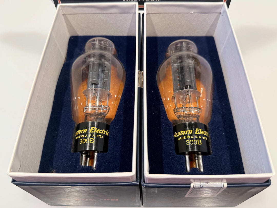 Western Electric 300B Vacuum Tubes Match Pair NOS Tested Spec 87/58 87/58 SN.0752 0752
