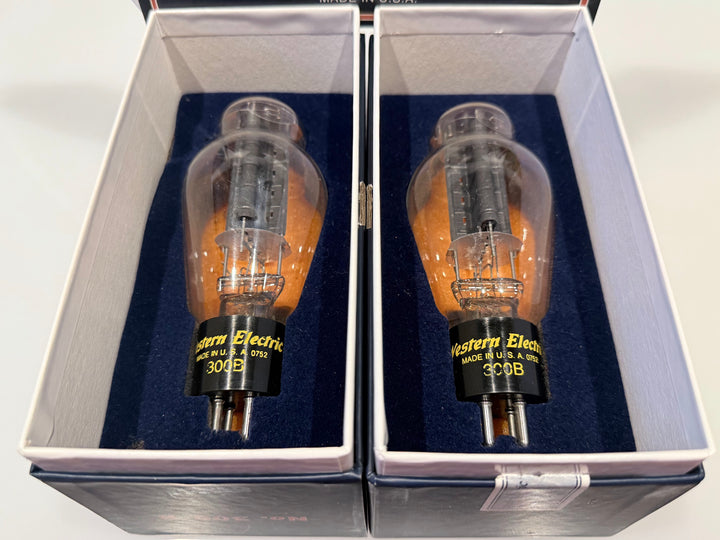 Western Electric 300B Vacuum Tubes Match Pair NOS Tested Spec 87/58 87/58 SN.0752 0752