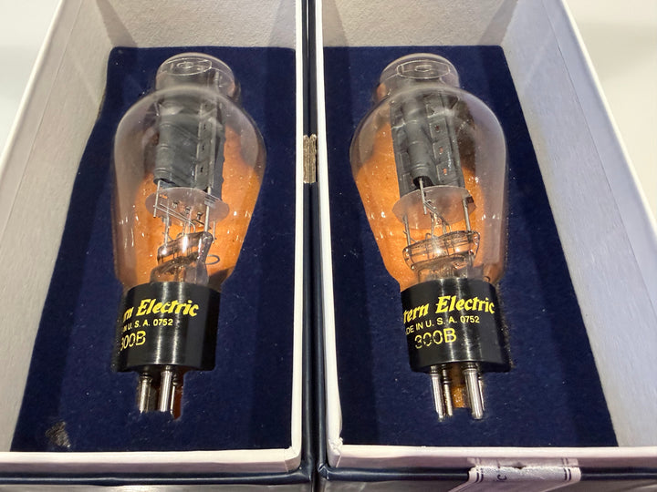 Western Electric 300B Vacuum Tubes Match Pair NOS Tested Spec 87/58 87/58 SN.0752 0752
