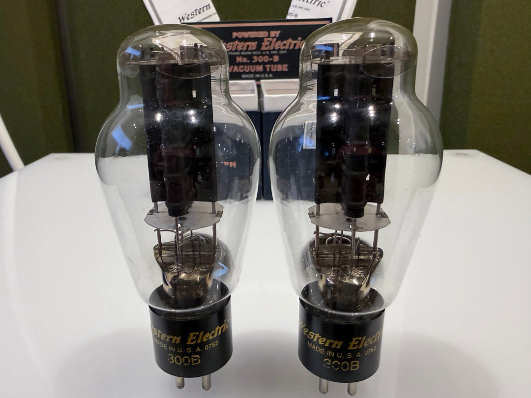 Western Electric 300B Vacuum Tubes Match Pair NOS Tested Spec 87/58 87/58 SN.0752 0752