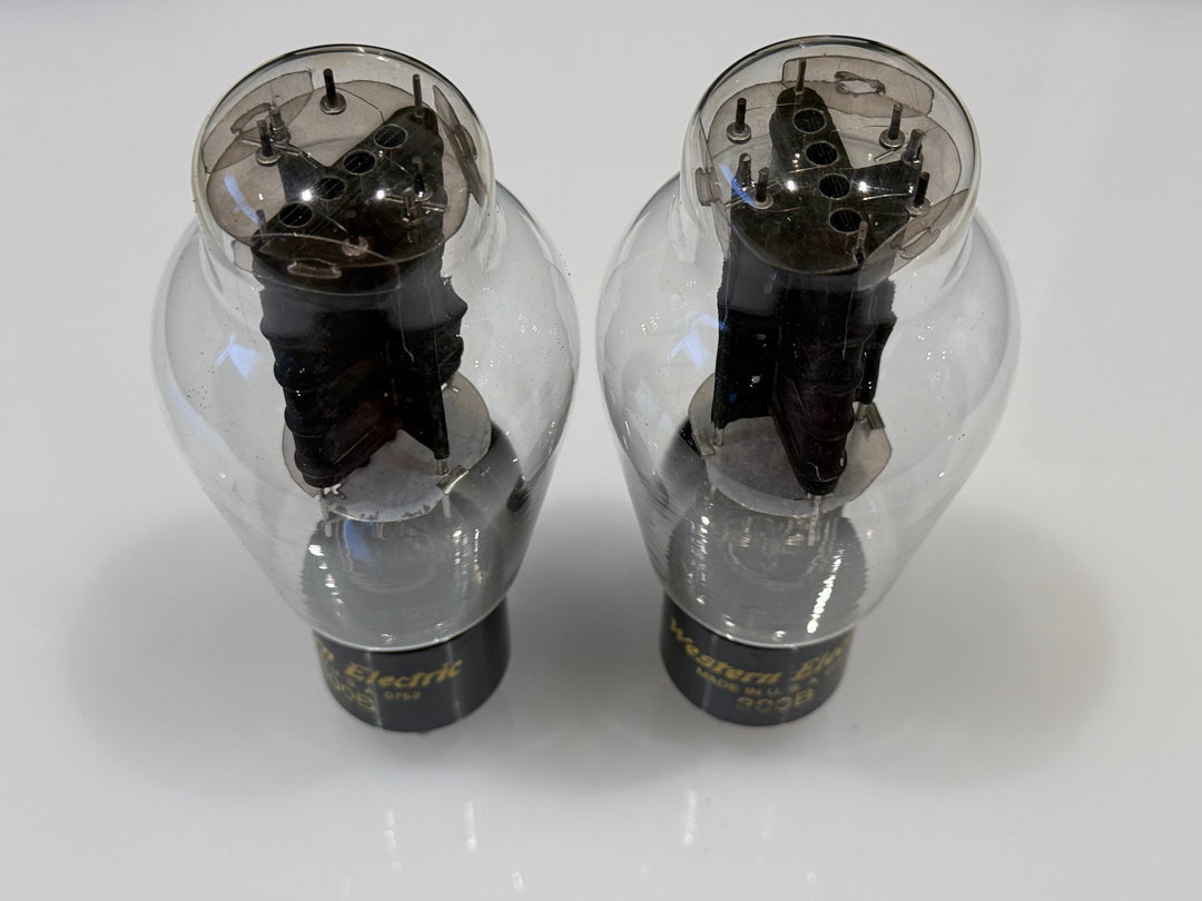 Western Electric 300B Vacuum Tubes Match Pair NOS Tested Spec 87/58 87/58 SN.0752 0752
