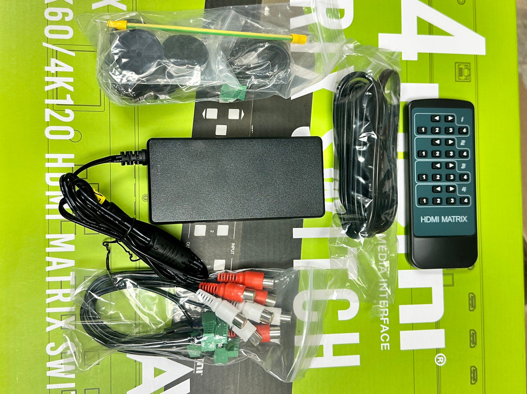 AVPro Edge AC-MX-44X Matrix Video Switcher 48Gbps 8K60 / 4K120 with Box & Remote NEW