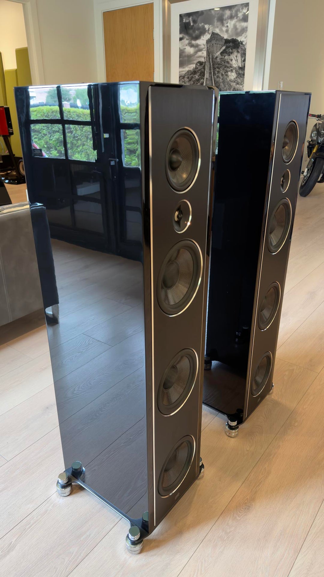 PSB Synchrony T800 Full Range Speakers in Gloss Black w Box EXCELLENT
