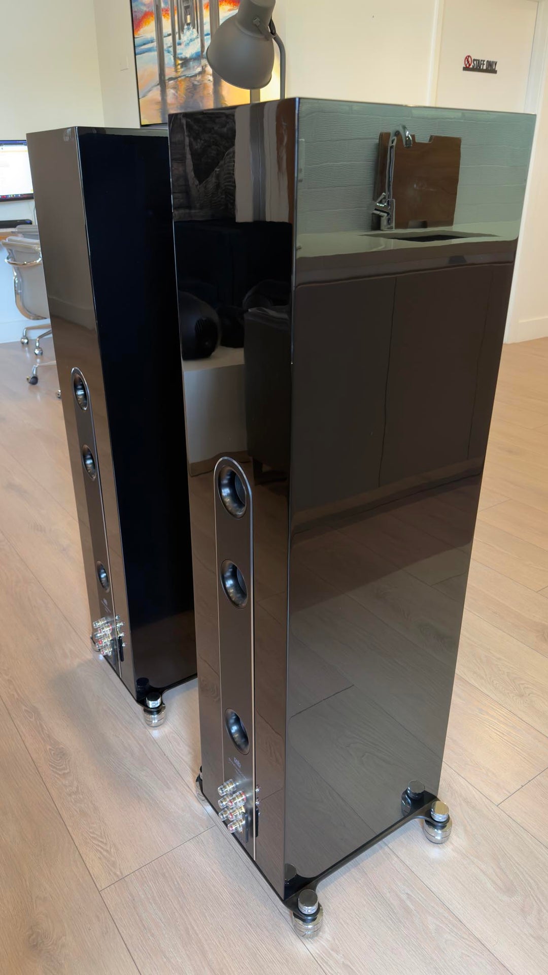 PSB Synchrony T800 Full Range Speakers in Gloss Black w Box EXCELLENT