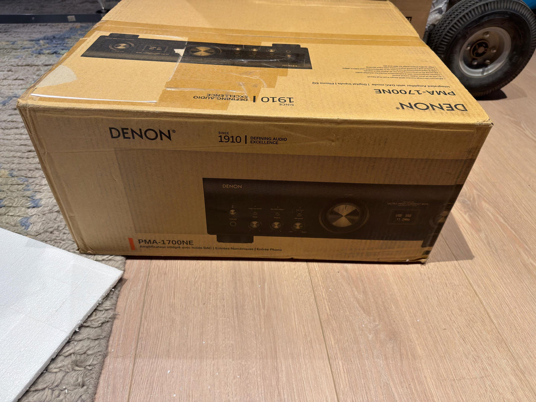 Denon PMA-1700NE Stereo Integrated Amplifier w DAC and Phono Preamplifier in Black NEW