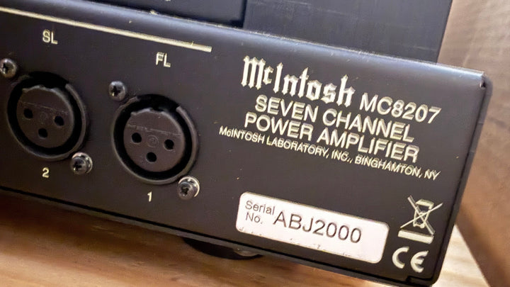 McIntosh MC8207 7-Channel Solid State Amplifier EXCELLENT