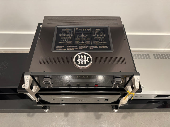 McIntosh MC1.25KW 75th Anniversary Pair of Monoblock Amplifiers & C12000 75th Anniversary Preamplifier (3 Total Units) EXCELLENT