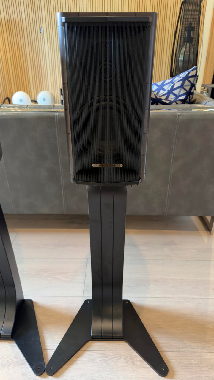Sonus Faber Auditor M Bookshelf Speakers in Maple Graphite Gray w Stands & Box EXCELLENT