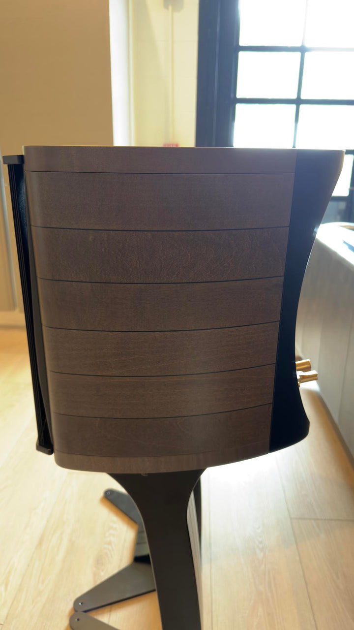 Sonus Faber Auditor M Bookshelf Speakers in Maple Graphite Gray w Stands & Box EXCELLENT