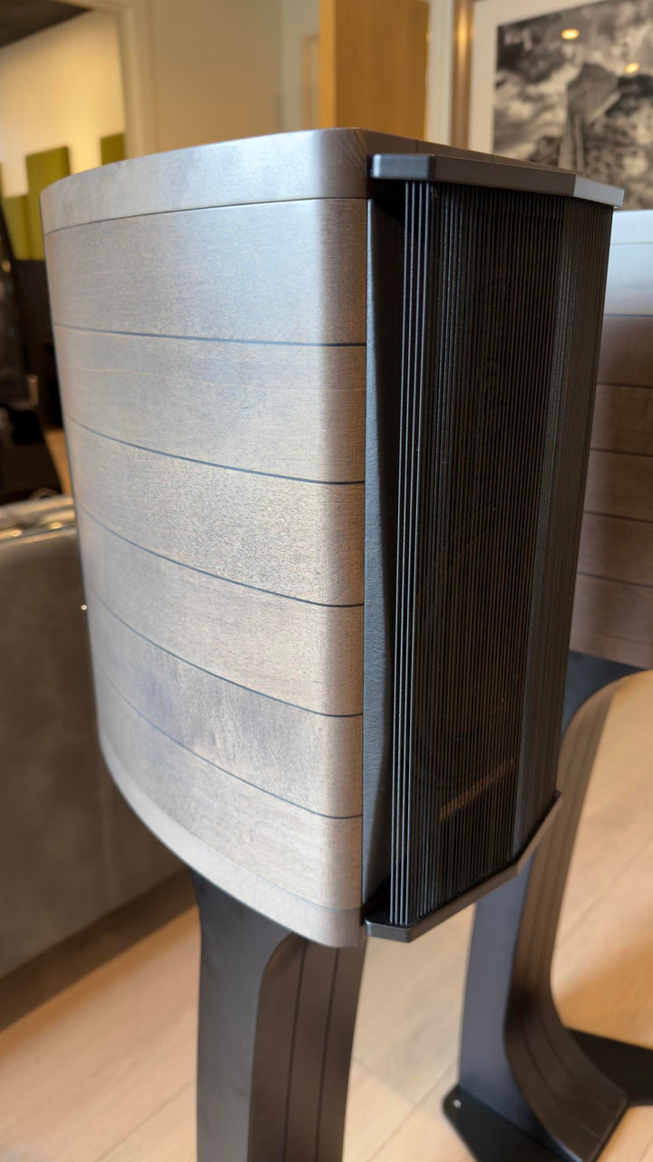 Sonus Faber Auditor M Bookshelf Speakers in Maple Graphite Gray w Stands & Box EXCELLENT