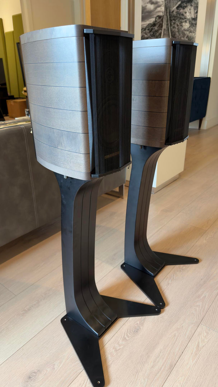 Sonus Faber Auditor M Bookshelf Speakers in Maple Graphite Gray w Stands & Box EXCELLENT