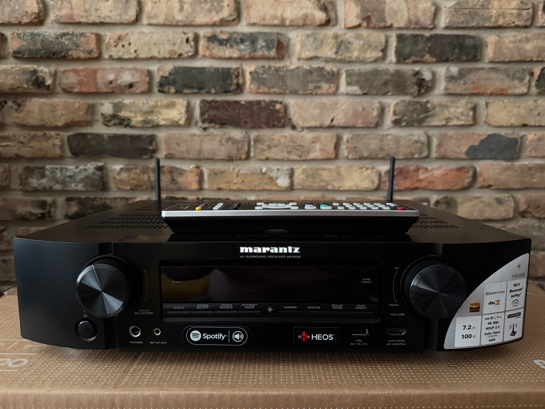 Marantz NR1608 Network AV Dolby Atmos 7.2-Channel 4K Ultra HD Receiver in Black w Remote EXCELLENT