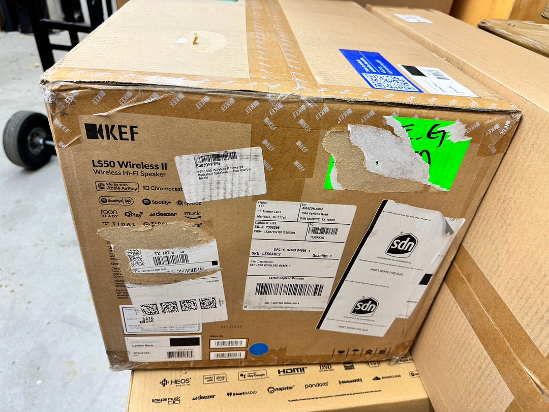 KEF LS50 Wireless II 2 Hi-Fi Powered Speaker Pair in Carbon Black NEW