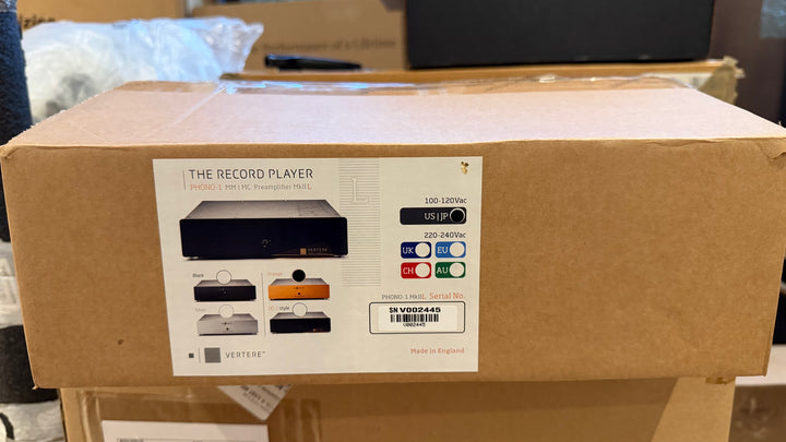 Vertere Phono-1 MM / MC Preamplifier Phono Stage MkII L in Orange EXCELLENT