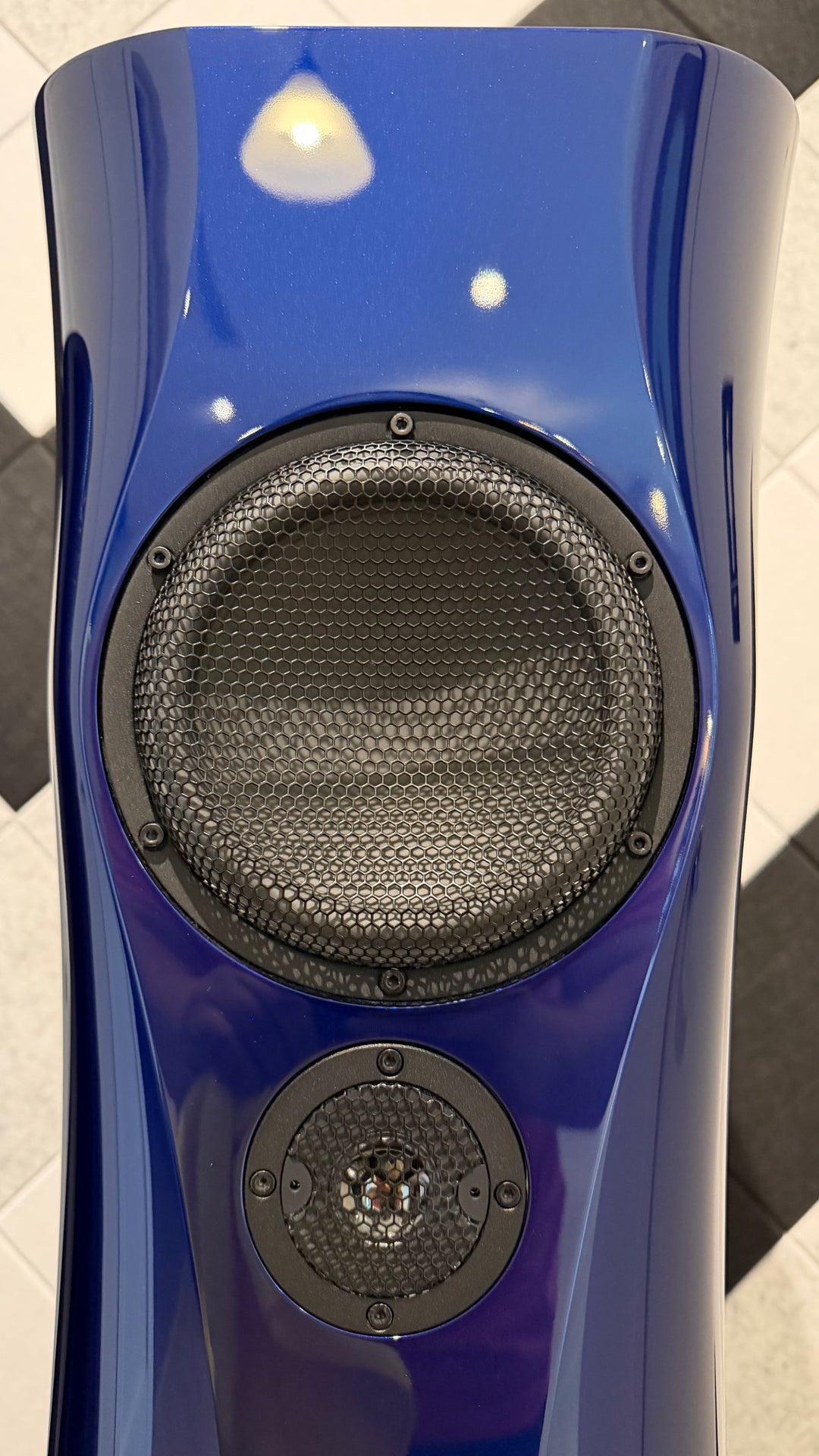 Estelon X Diamond Mk II Full-Range Speakers in Blue Cobalt Liquid Gloss 1-Owner with Crates EXCELLENT