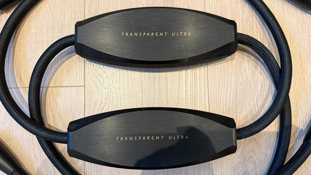 Transparent Audio Ultra Speaker Cables with Spade Connectors 2.5M