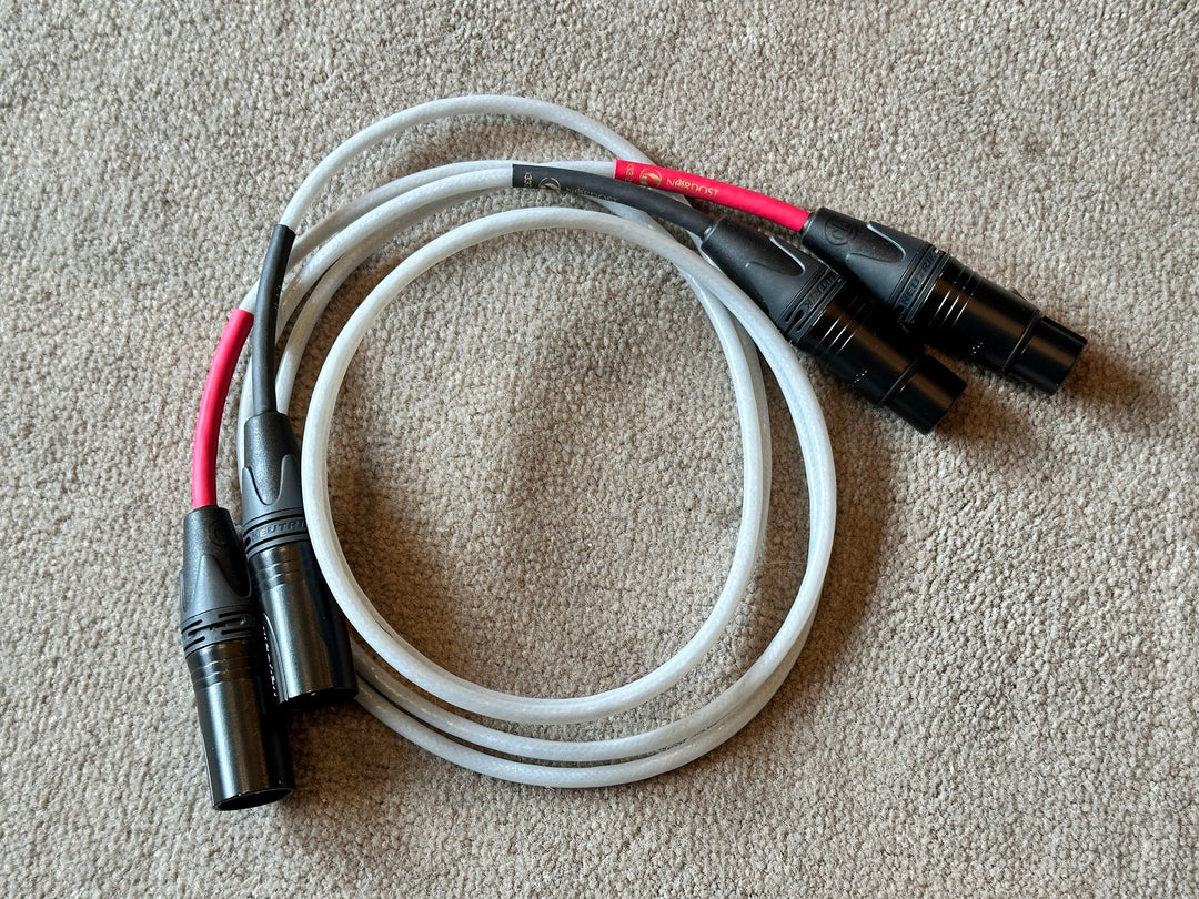 Nordost White Lightning XLR 1M Interconnect Cable Pair EXCELLENT