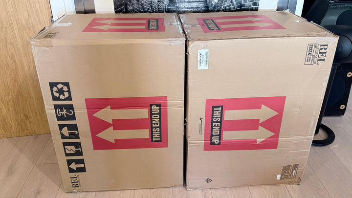 REL Acoustics 212/SX Subwoofer in Gloss Black w Box VERY GOOD
