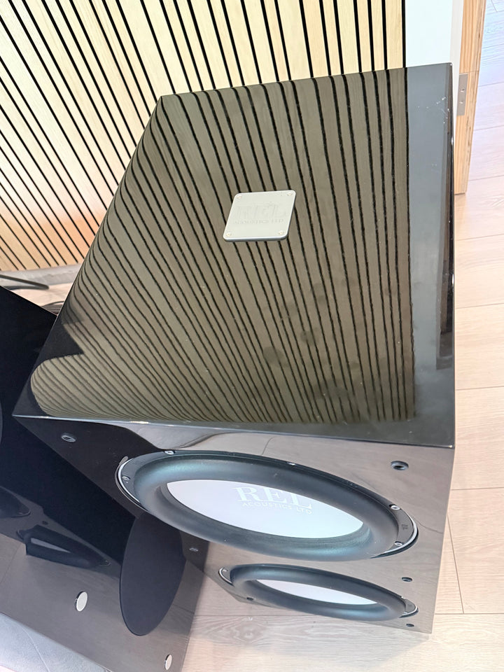 REL Acoustics 212/SX Subwoofer in Gloss Black w Box VERY GOOD