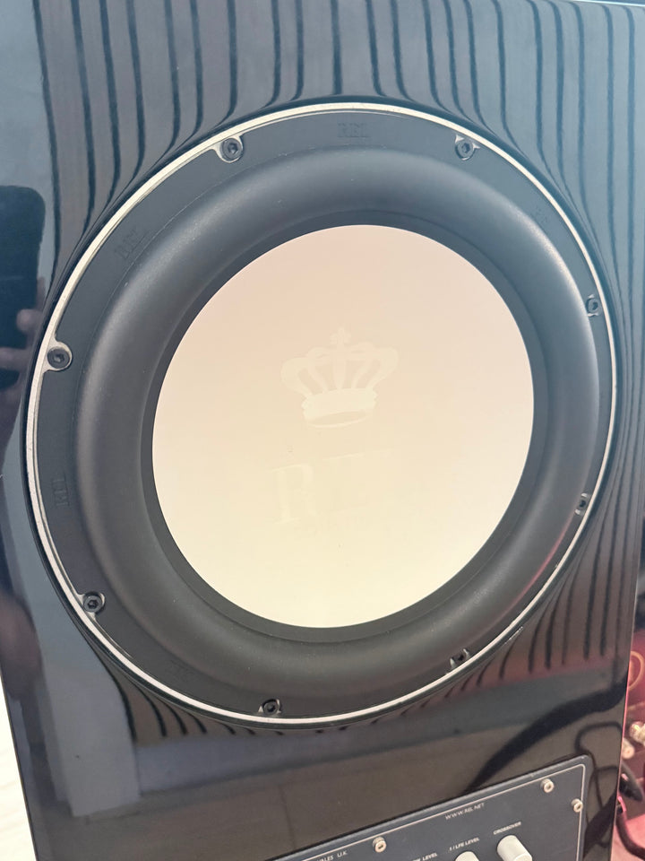 REL Acoustics 212/SX Subwoofer in Gloss Black w Box VERY GOOD