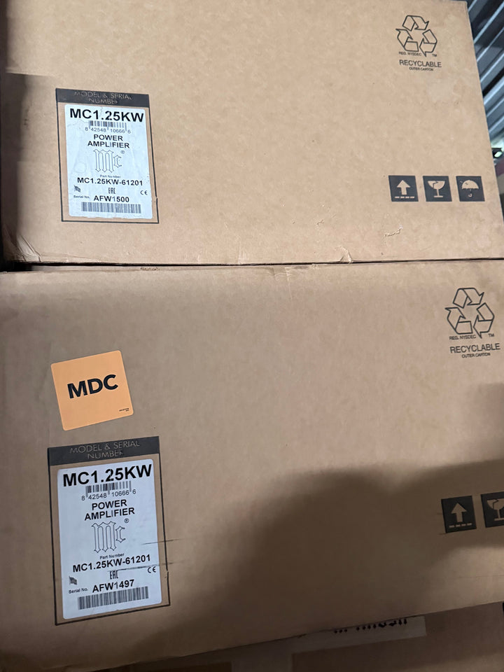 McIntosh MC1.25kW Quad Balanced Power Amplifier Monoblock Pair with Boxes EXCELLENT