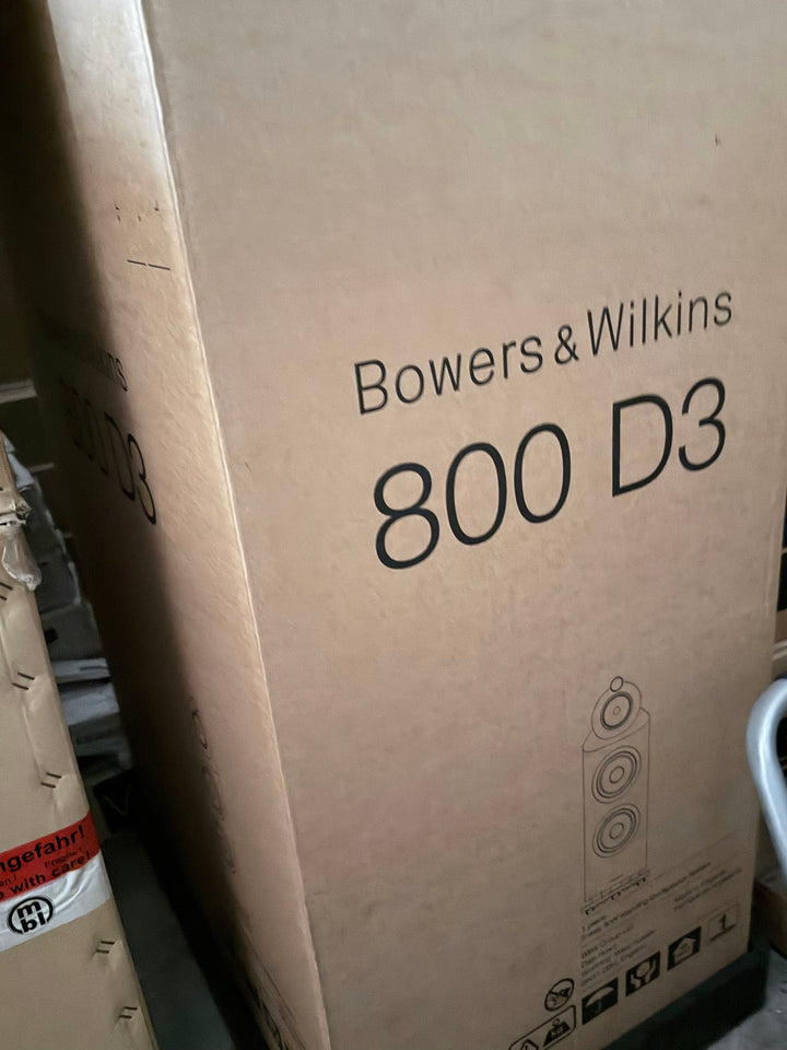 B&W Bowers & Wilkins 800D3 Full-Range Speakers in Gloss Black w Boxes EXCELLENT