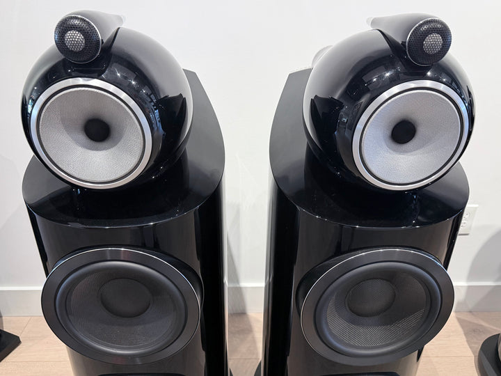 B&W Bowers & Wilkins 800D3 Full-Range Speakers in Gloss Black w Boxes EXCELLENT