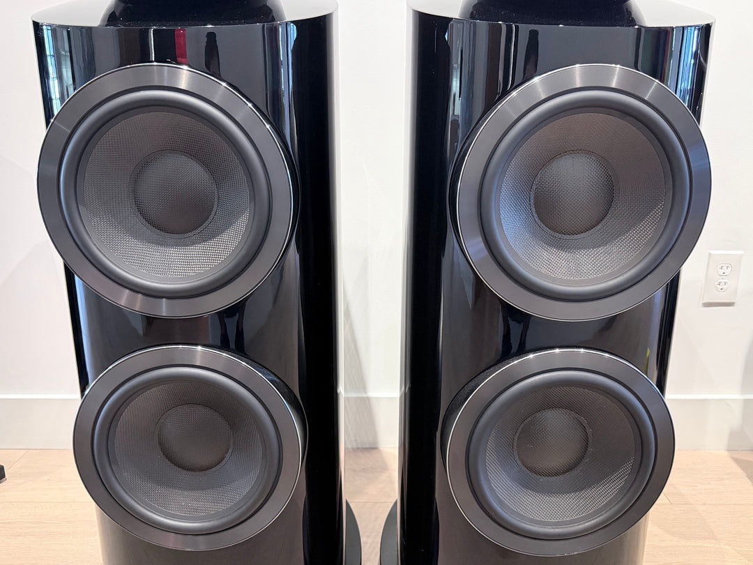 B&W Bowers & Wilkins 800D3 Full-Range Speakers in Gloss Black w Boxes EXCELLENT