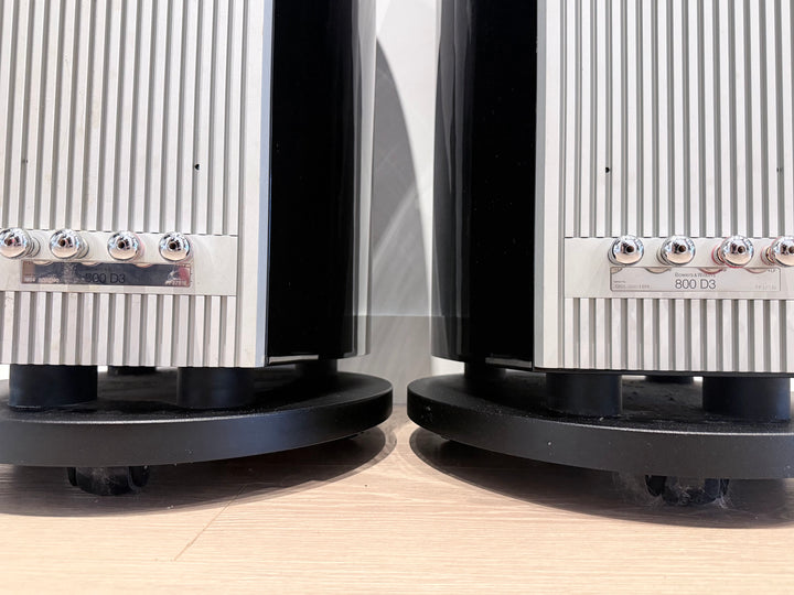 B&W Bowers & Wilkins 800D3 Full-Range Speakers in Gloss Black w Boxes EXCELLENT