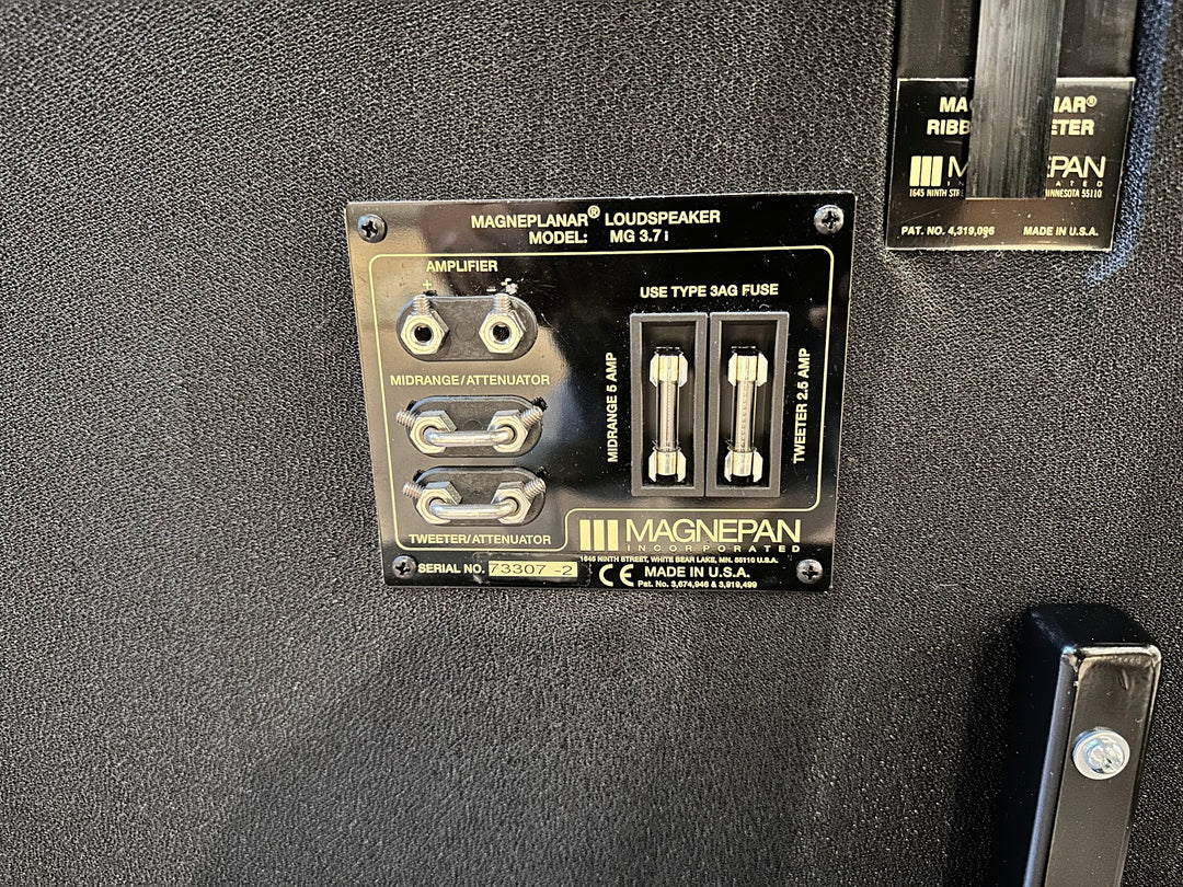 Magnepan MG-3.7i Full Range Speakers w Box EXCELLENT
