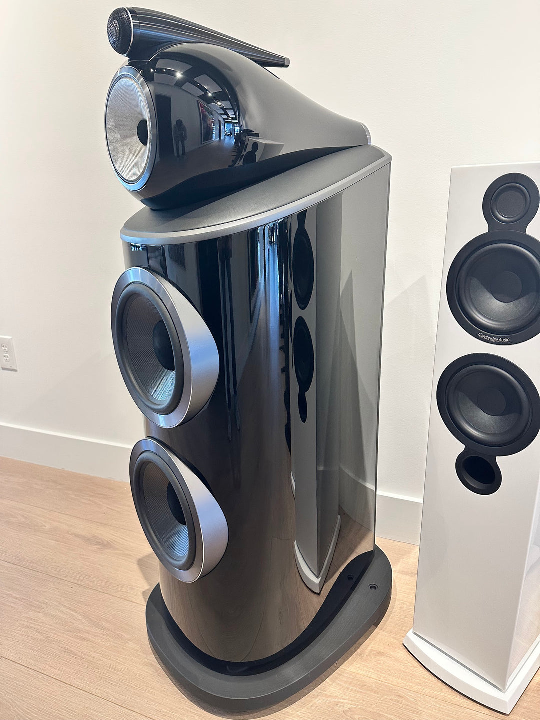 B&W Bowers & Wilkins 801D4 Single Full-Range Speaker in Gloss Black EXCELLENT