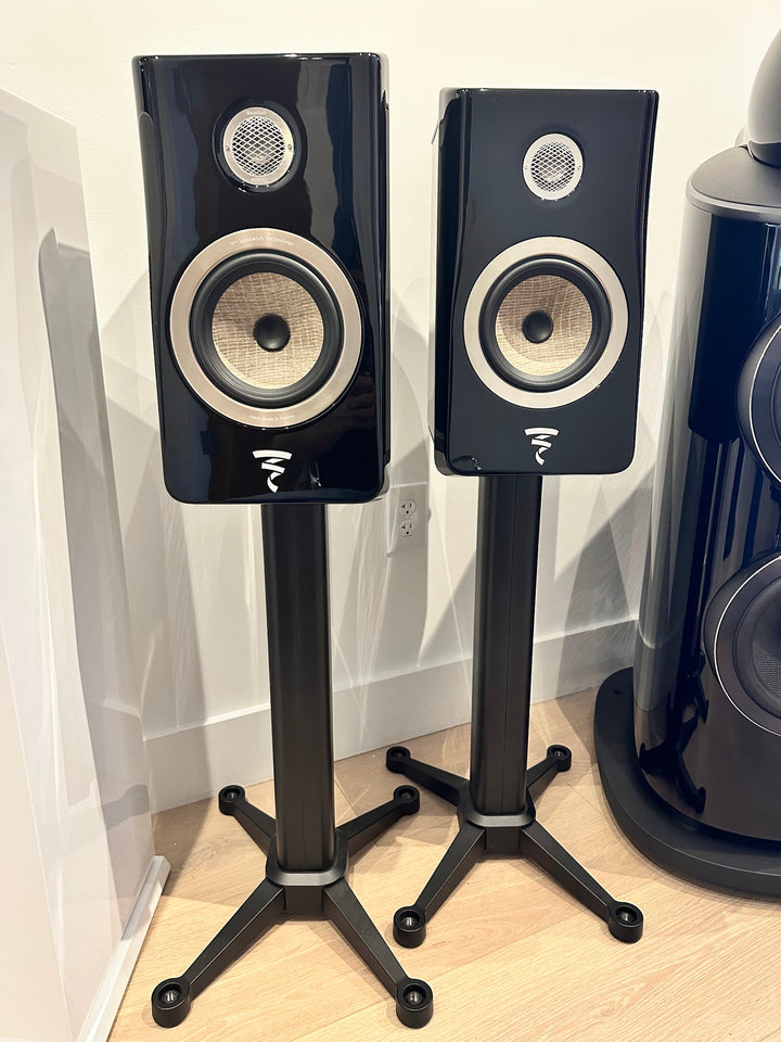 Focal Kanta N1 Bookshelf Speakers with Stand Gloss Black HG Deep Black w Box EXCELLENT