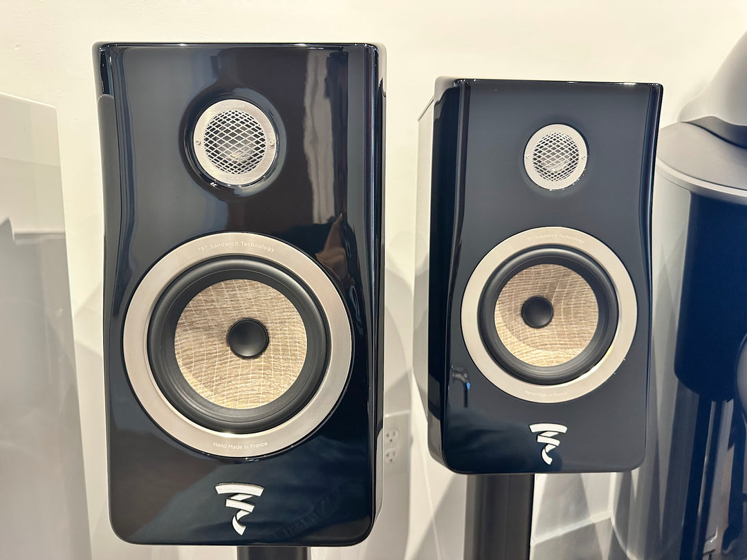 Focal Kanta N1 Bookshelf Speakers with Stand Gloss Black HG Deep Black w Box EXCELLENT