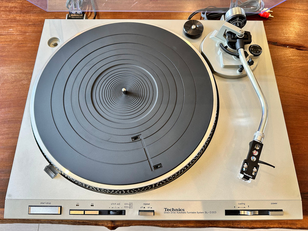 Technics SL-D303 Turntable Record Player w Audio-Technica Cartridge EXCELLENT