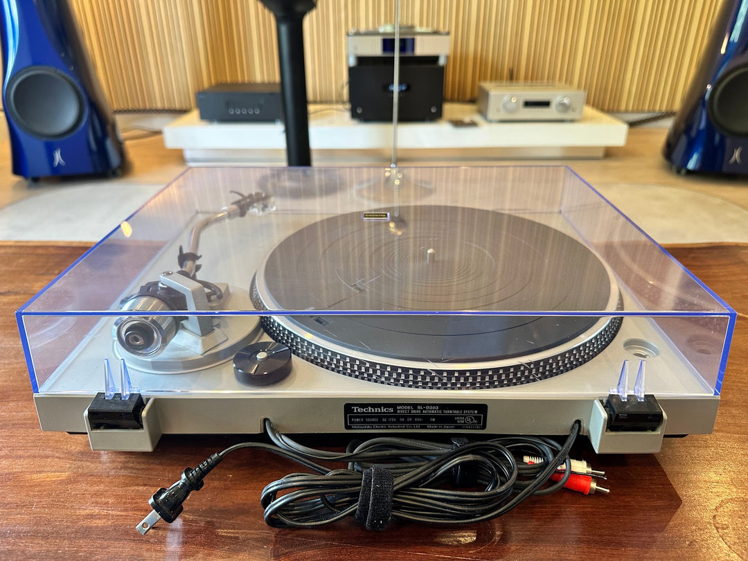 Technics SL-D303 Turntable Record Player w Audio-Technica Cartridge EXCELLENT