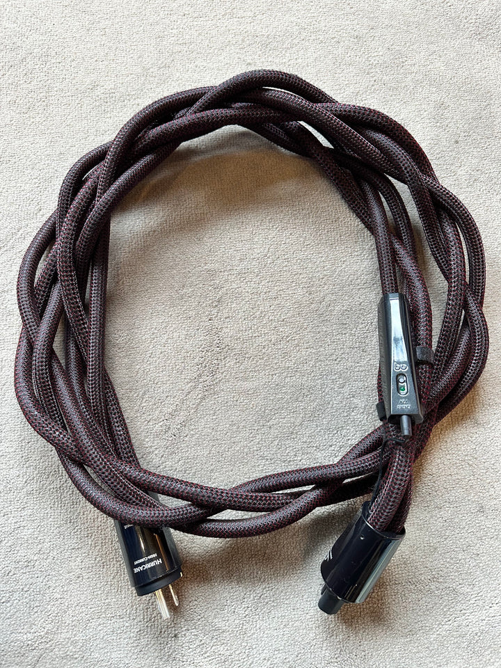 AudioQuest Hurricane High-Current Power Cord Cable 2M C15 w Case EXCELLENT
