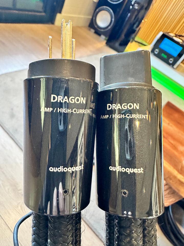 AudioQuest Dragon Variable-Current Power Cord Cable 1M C19 20amp EXCELLENT