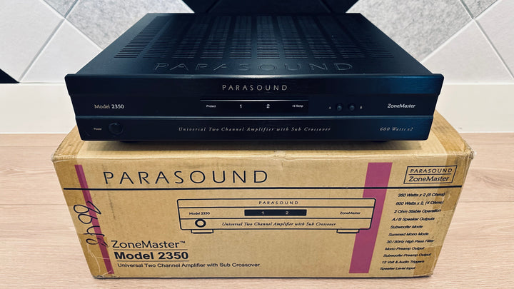 Parasound ZoneMaster 2350 Universal 2 Channel Amplifier with Sub Crossover Customer Trade-In EXCELLENT