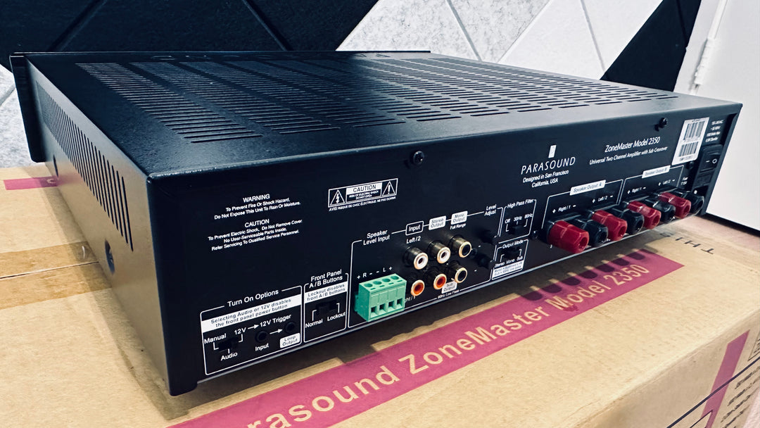 Parasound ZoneMaster 2350 Universal 2 Channel Amplifier with Sub Crossover Customer Trade-In EXCELLENT