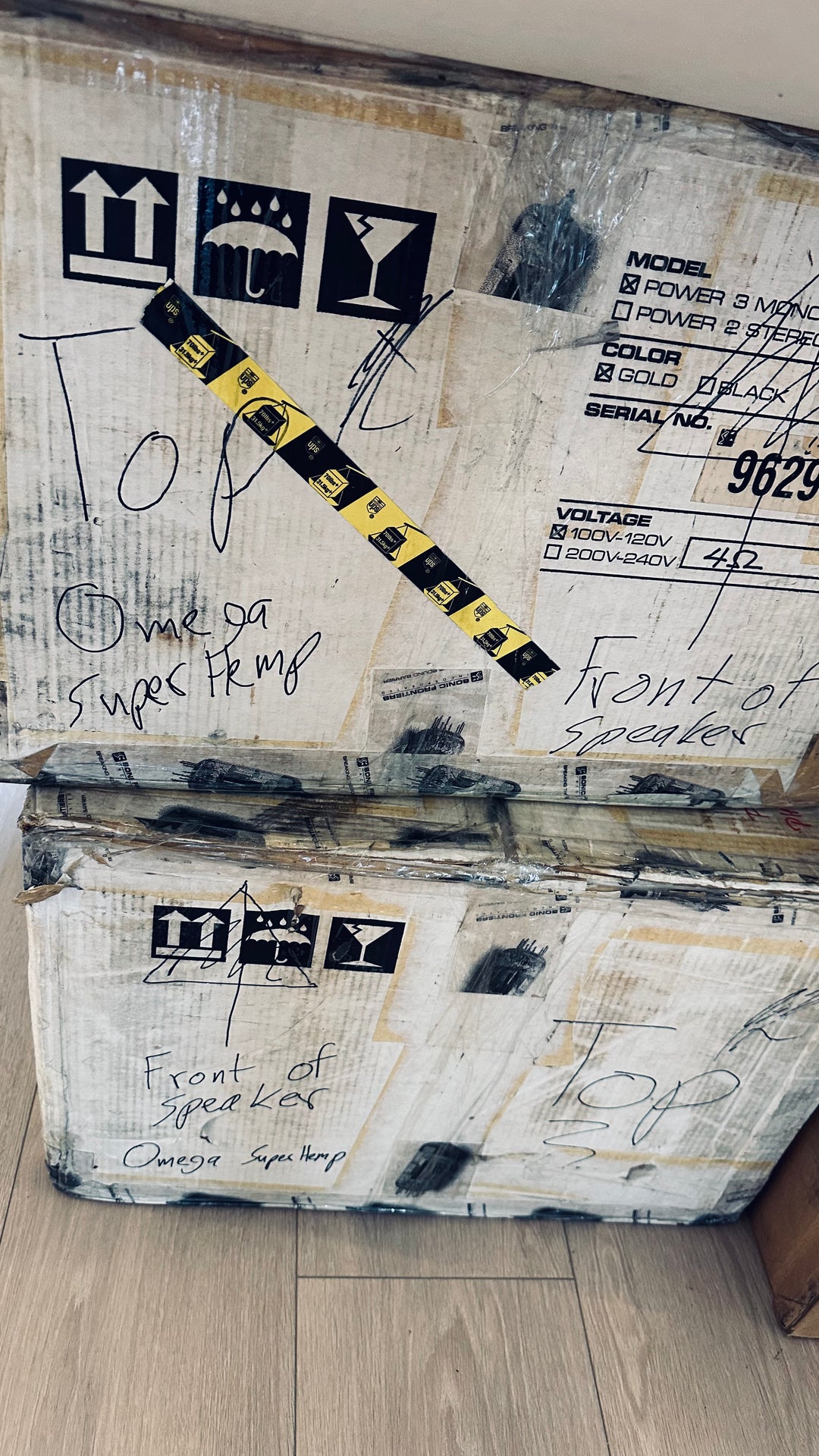 Omega Speaker Systems SuperHemp Full Range Speakers VERY GOOD