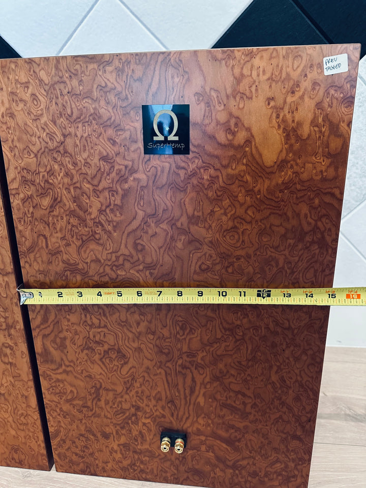 Omega Speaker Systems SuperHemp Full Range Speakers VERY GOOD