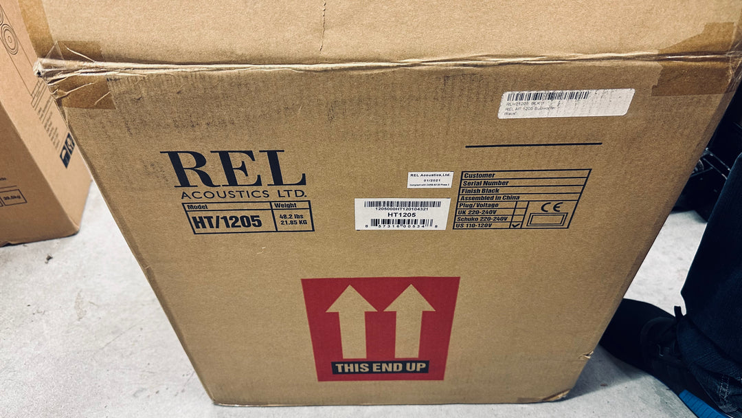 REL Acoustics HT/1205 HT1205 HT-1205 MKI Black Subwoofer for Home Theater EXCELLENT Serial 4321