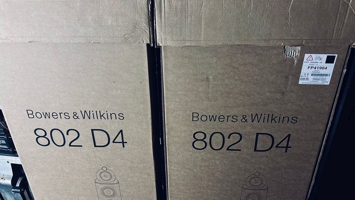 B&W Bowers & Wilkins 802 D4 802D4 Gloss Black Full Range Speakers EXCELLENT