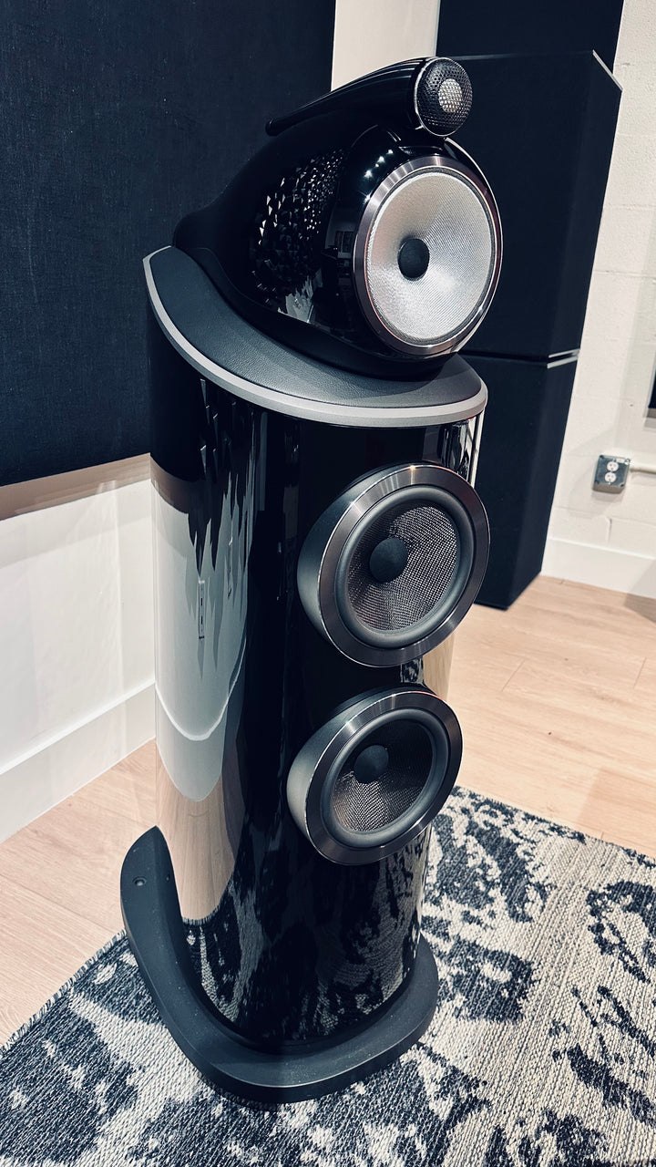 B&W Bowers & Wilkins 802 D4 802D4 Gloss Black Full Range Speakers EXCELLENT