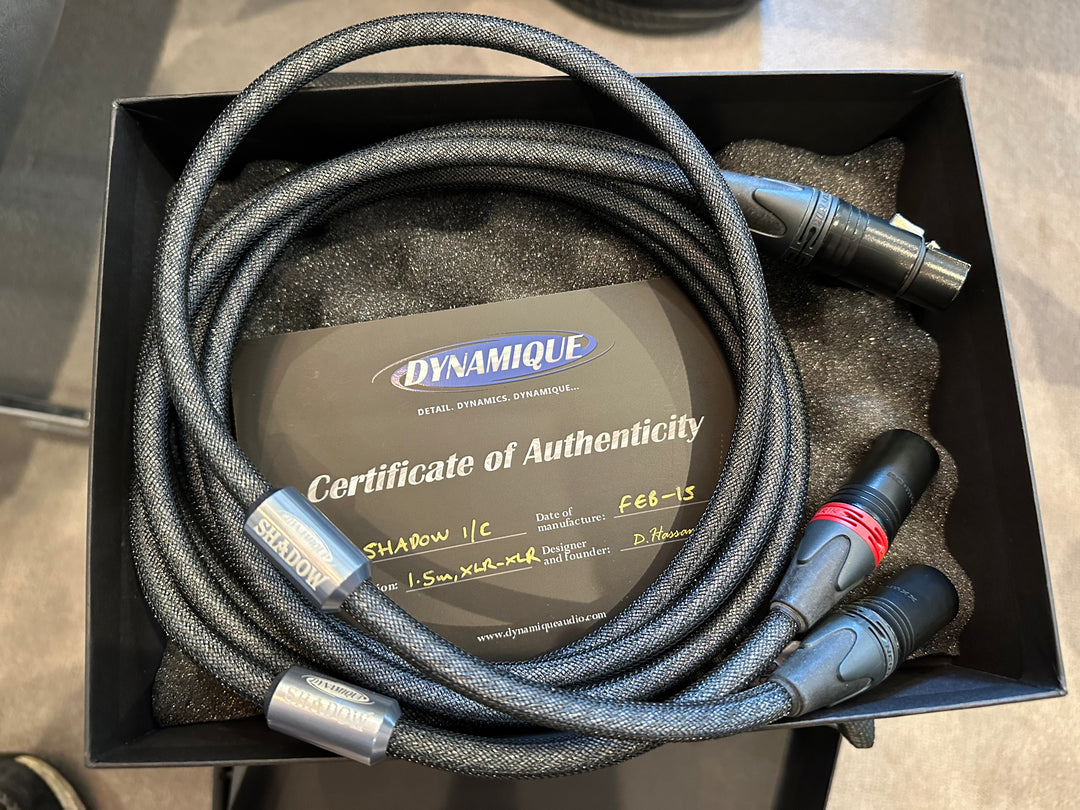 Dynamique Audio Shadow Interconnects 1.5M XLR EXCELLENT