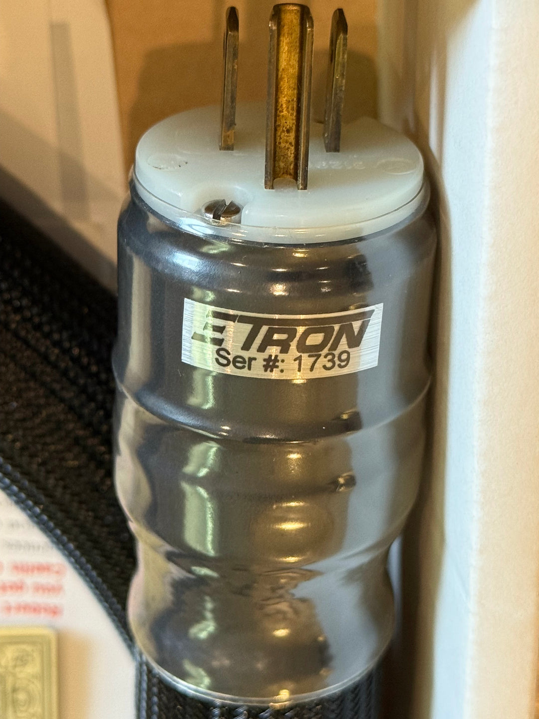 Shuntata Research E-Tron Python Serial 1739 1.75M C19 Power Cord Cable ...