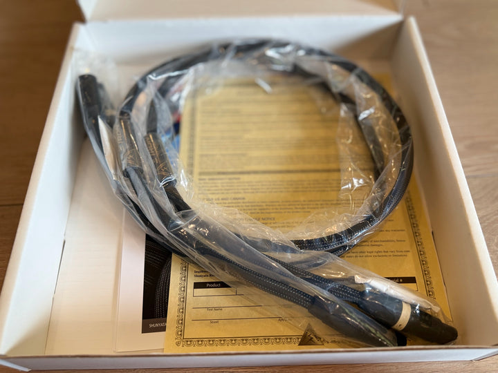 Shuynata Research E-tron Python XLR 1M Interconnect Cables Pair Serial 5755 & 5756 MINT