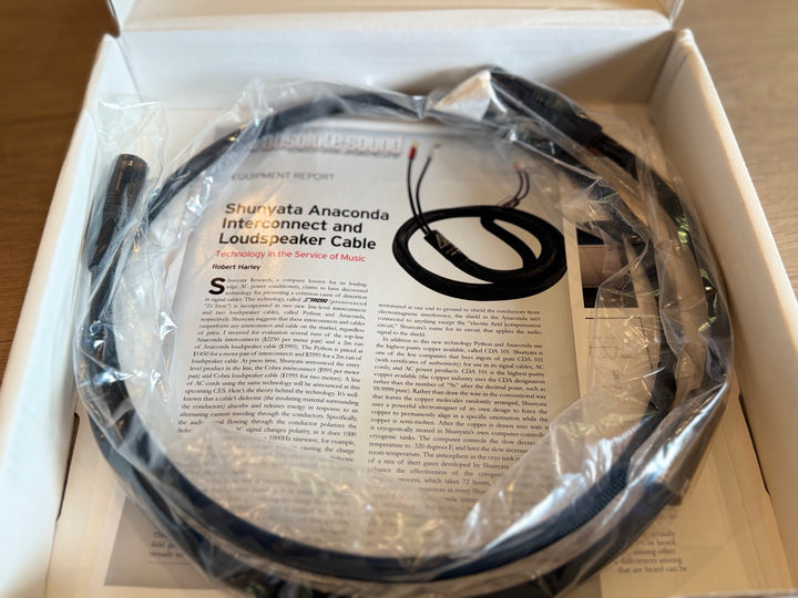 Shunyata Research E-tron Python AES Digital Single Cable 1.5M Serial 12514 MINT