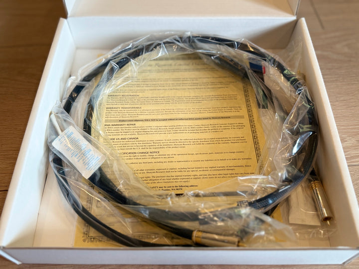 Shunyata Research E-tron Python RCA Interconnects 1M Serial 12802 & 12803 MINT